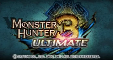 Monster Hunter 3G (Japan) screen shot title